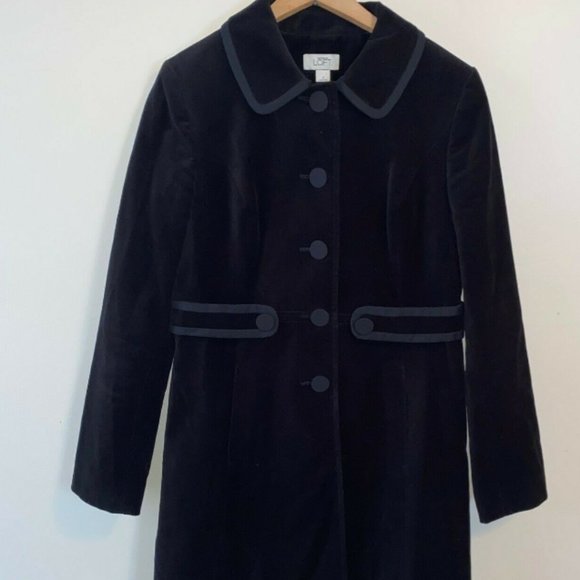 Jackets & Blazers - Velvet pea coat-women's